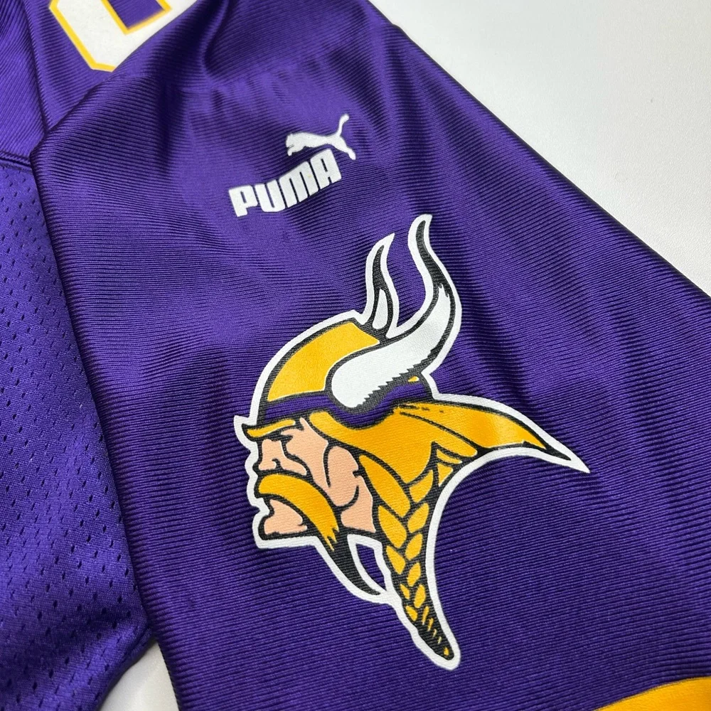 Minnesota Vikings Puma Jersey Men's XL NFL Randy Moss #84 Vintage 90s Y2K *READ‎ - Picture 6 of 15